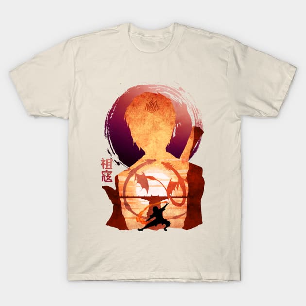 Minimalist Silhouette Zuko T-Shirt by saufahaqqi